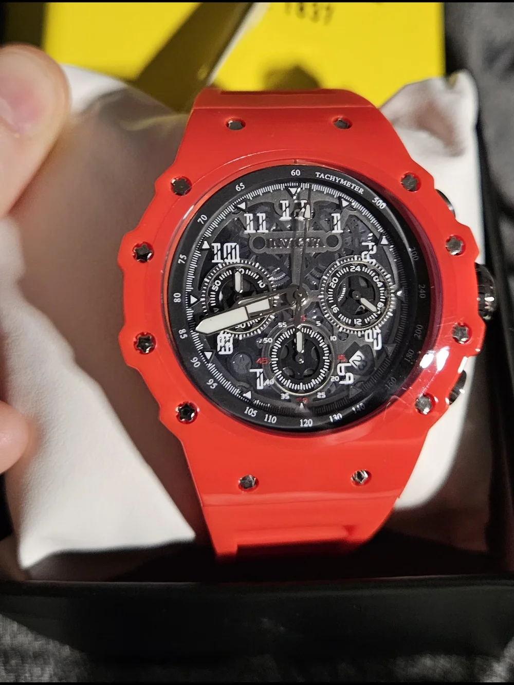 Invicta Racing Vaulthan Red Chronograph Watch- New